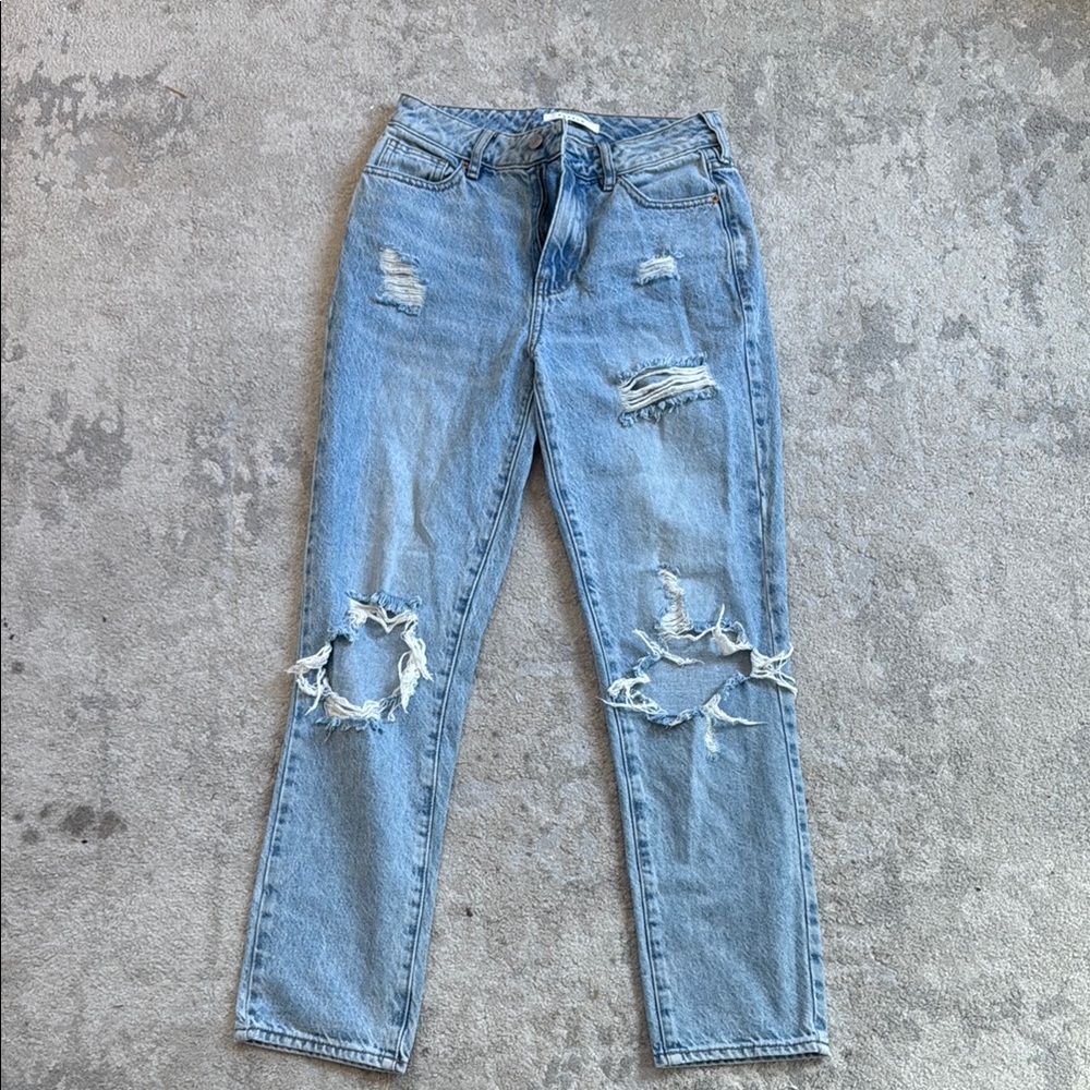 Distressed Light Blue Women's Jeans